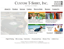 Tablet Screenshot of customtshirtinc.com